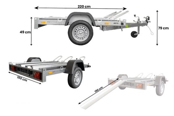Remorque Basculante UNITRAILER MOTO 3