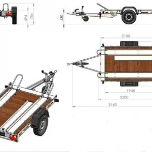 Remorque Rails UNITRAILER MOTO 2